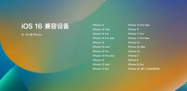 安泽苹果手机维修分享iOS16.1.1支持哪些设备 